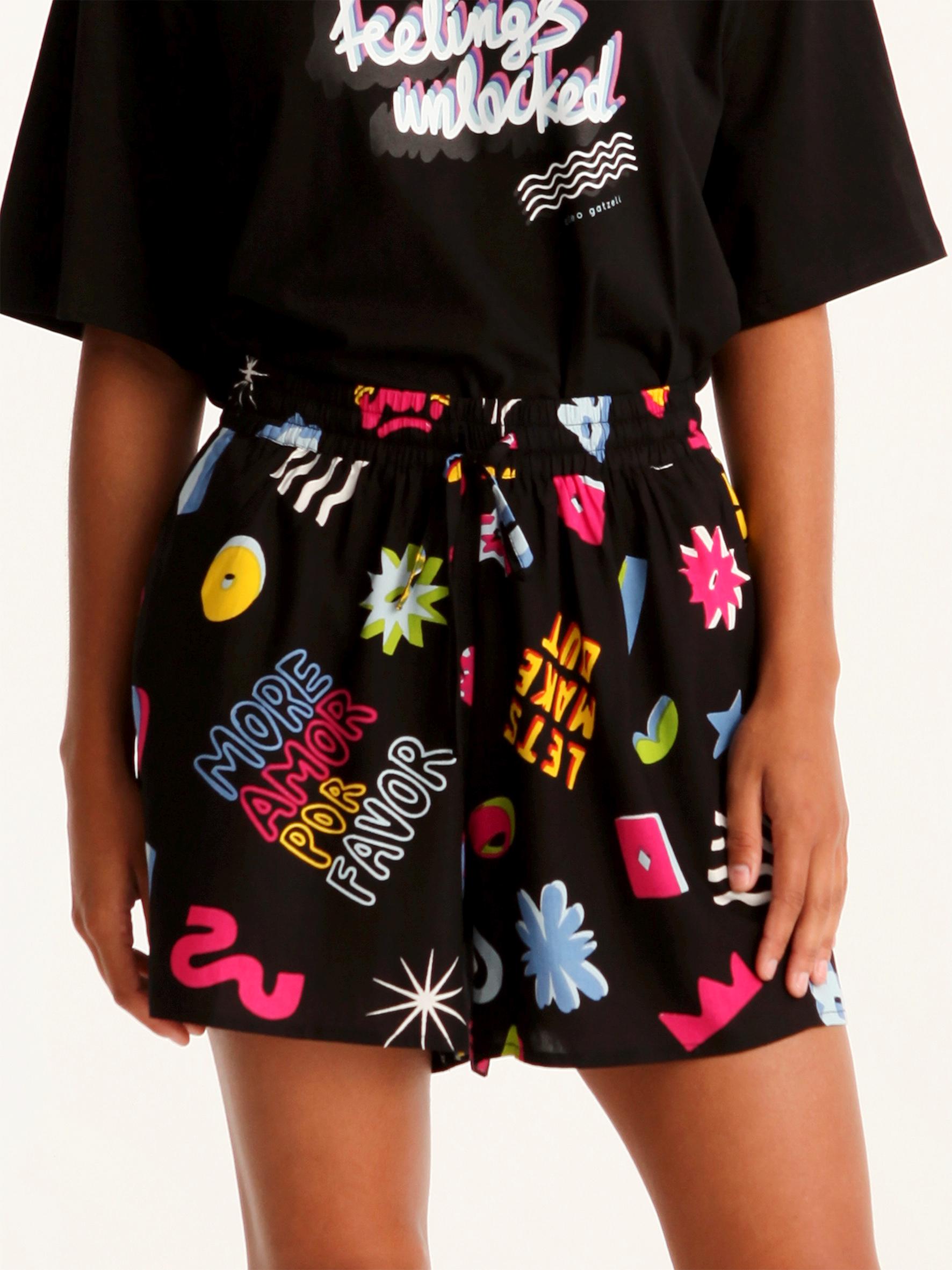 Women’s More Amor Pop Graphic High Rise Resort Shorts
